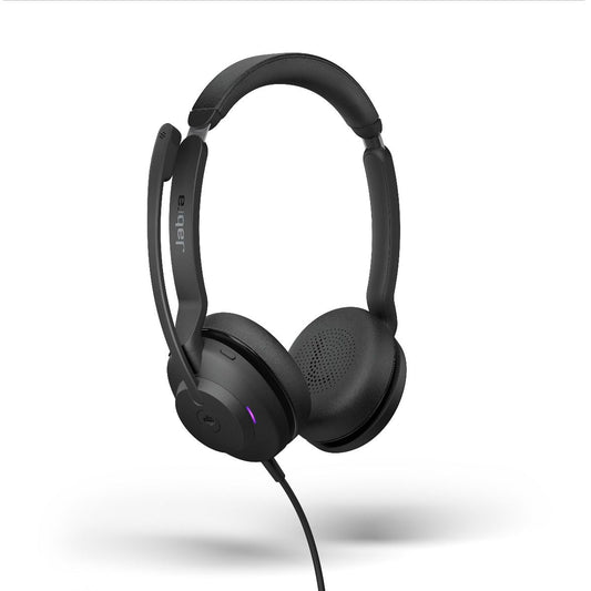 Jabra Evolve2 30 SE Wired USB-C/A MS Teams Stereo Dual Headset, Lightweight & Durable, Noise Isolating Ear Cushions, Plug-and-play, 2-Mic, 2Yr Warrant