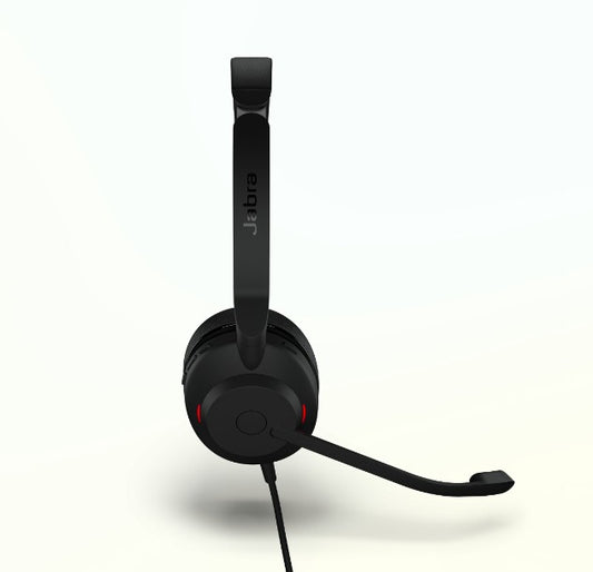 Jabra Evolve2 30 SE Wired USB-C/A UC Stereo Dual Headset, Lightweight & Durable, Noise Isolating Ear Cushions, Plug-and-play, 2-Mic, 2Yr Warranty