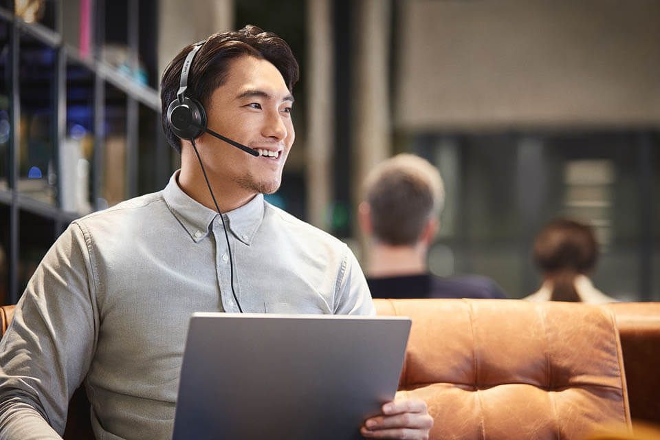 Jabra Evolve2 30 SE Wired USB-C/A UC Mono Headset, Lightweight & Durable, Noise Isolating Ear Cushions, Plug-and-play, 2-Mic, 2Yr Warranty