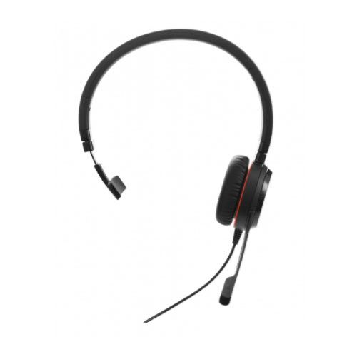 Jabra Evolve 20 UC Mono SE, USB-A Headset, Passive Noise Cancellation, Easy 0 Management, Plug-and-play, Leatherette Ear Cushions