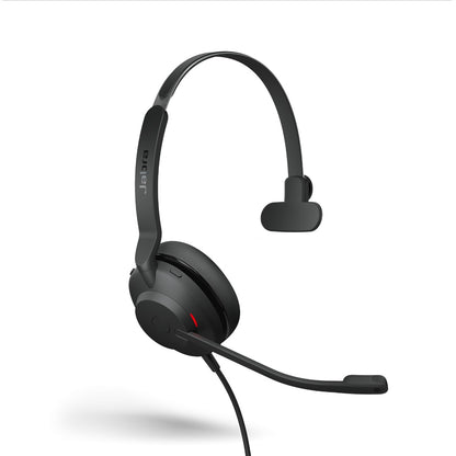 Jabra Evolve2 30 SE Wired USB-C MS Mono Headset, Lightweight & Durable, Noise Isolating Ear Cushions, 2-Mic Technology, 2Yr Warranty, Plug-and-play