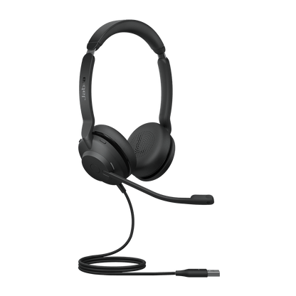 Jabra Evolve2 30 SE Wired USB-A UC Stereo Headset, Lightweight & Durable, Noise Isolating Ear Cushions, Plug-and-play, 2-Mic Technology, 2Yr Warranty