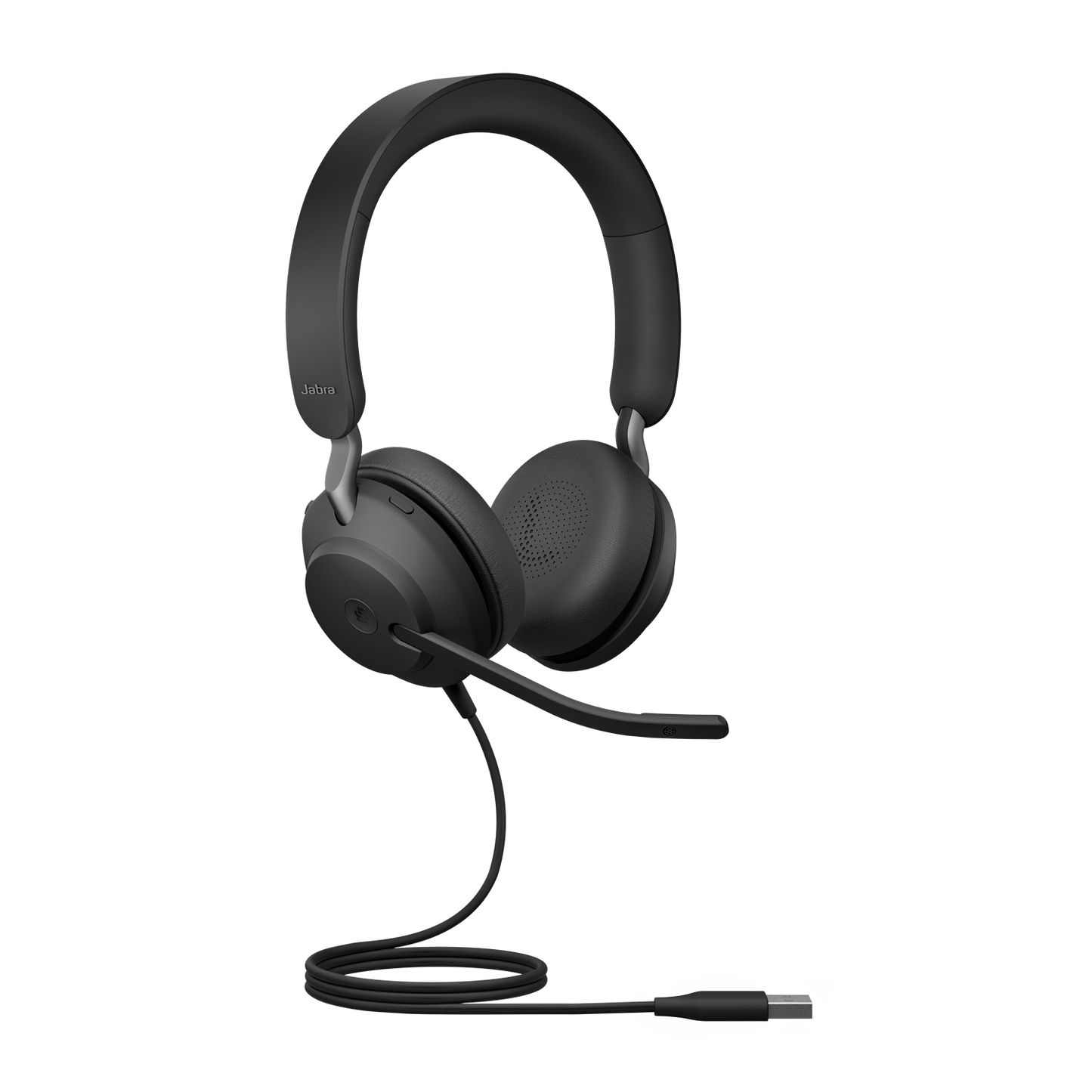 Jabra Evolve2 40 SE Wired USB-A MS Stereo Headset, 360Â° BusyLight, Noise Isolationg Ear Cushions, 2Yr Warranty, Plug-and-play, 3-Microphone Technology