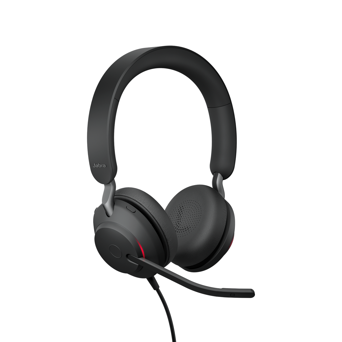 Jabra Evolve2 40 SE Wired USB-C UC Stereo Headset, 360Â° BusyLight, Noise Isolationg Ear Cushions, 2Yr Warranty, Plug-and-play, 3-Microphone Technology