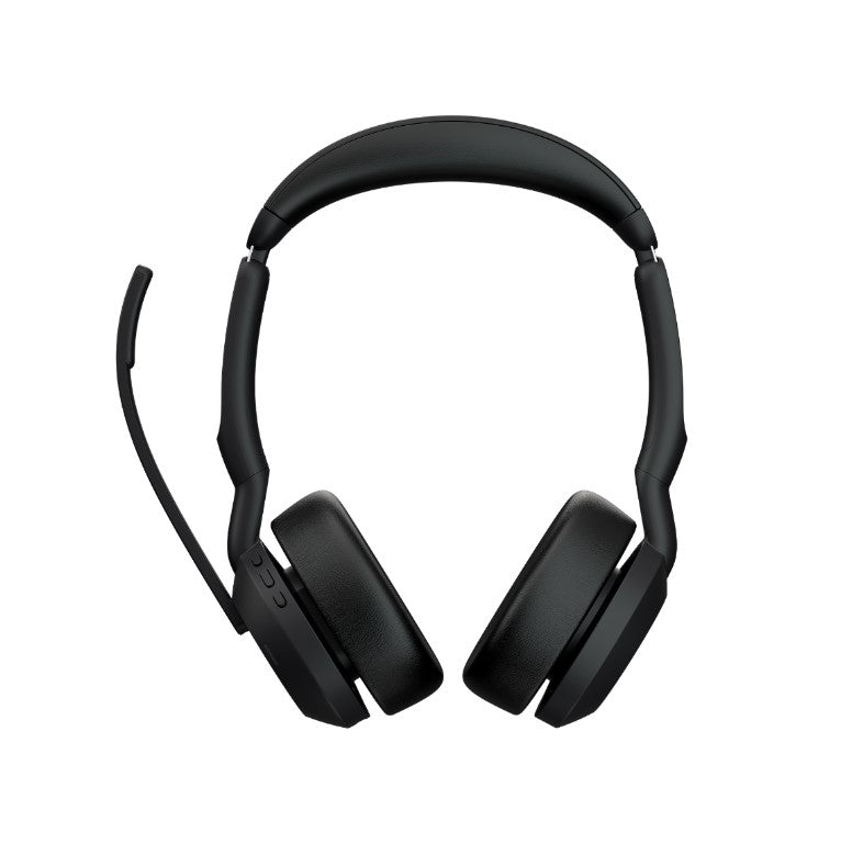 Jabra Evolve2 55 USB A Stereo Teams Active Noise Cancellation, Link 380 BluetoothÂ® Adapter ,30m Wireless Range, 18 Hours Battery Life