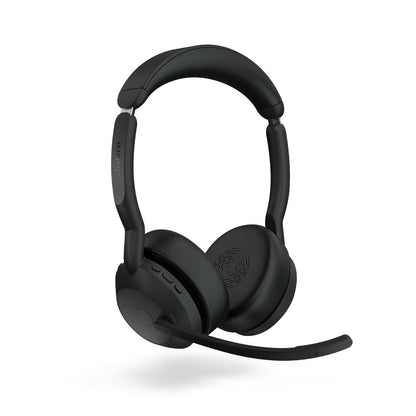 Jabra  Evolve2 55, USB C, MS Teams, Stereo, Stand, Active Noise Cancellation, Link 380 BluetoothÂ® Adapter ,30m Wireless Range, 18 Hours Battery Life