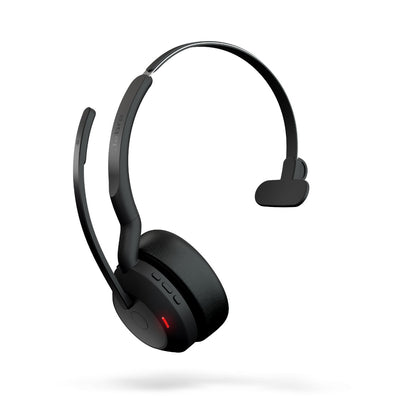 Jabra  Evolve2 55, USB A, UC, Mono, Stand, Active Noise Cancellation (ANC), Link 380 BluetoothÂ® Adapter ,30m Wireless Range, 18 Hours Battery Life