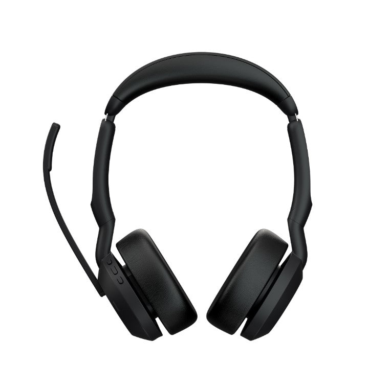 Jabra  Evolve2 55 Link380a UC Stereo Stand USB-A, Link 380 BluetoothÂ® Adapter ,30m Wireless Range, 18 Hours Battery Life, ANC