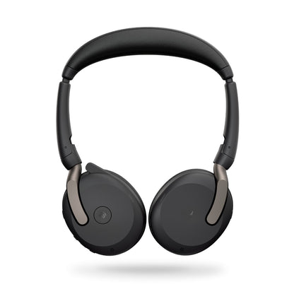 Jabra Evolve2 65 Flex MS Stereo Bluetooth Headset, Link380a USB-A Dongle, Foldable Design, 2Yr Warranty, 20 hours battery life, ANC 30m Wireless Range