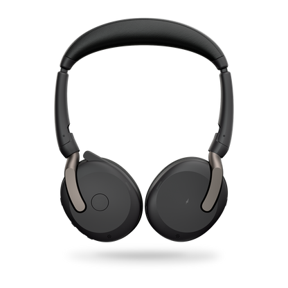Jabra Evolve2 65 Flex UC Stereo Bluetooth Headset, Link380a USB-A Dongle Included, Foldable Design, 2Yr Warranty, 30m Wireless Range, 20 hours battery