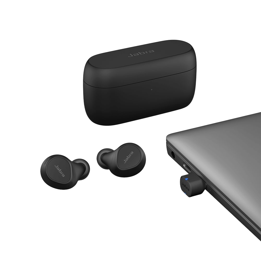 Jabra, Evolve2, Buds, MS Teams, USB-C, Professional, Pocketable 0s.True Wireless Earbudsengineered for Hybrid Working, 8 Hours Battery, 33with Case