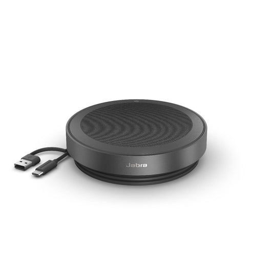 Jabra Speak2 75 w. Link 380c MS USB-A Link Dongle-USB-A and USB-C Integrated Cable USB & Bluetooth Speakerphone, 32 Hours of Wireless Use
