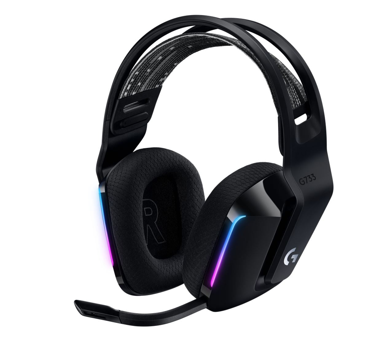 Logitech G733 Lightspeed Wireless RGB Gaming Headset Black USB Headphones Freque
