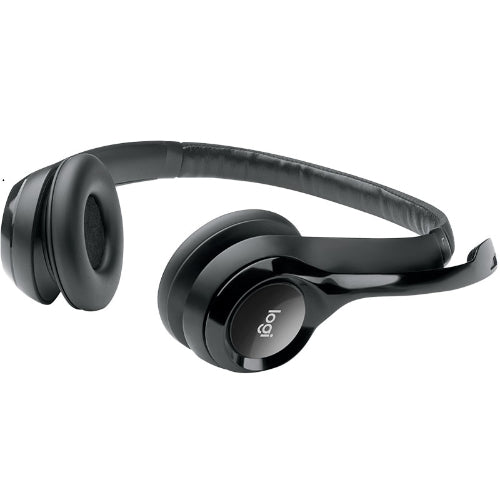 Logitech H390 USB Headset — Adjustable, Noise-Cancelling Microphone, 2-Year Warranty