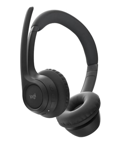 Logitech ZONE 300 Wireless Headset Midnight Black 1-Year Limited Hardware Warran