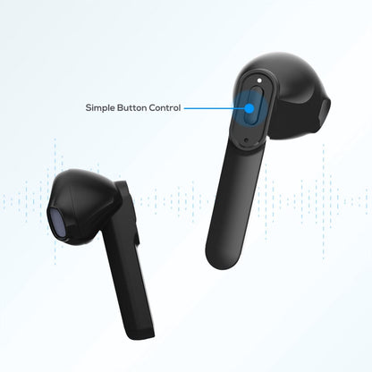 mbeat® E1 True Wireless Earbuds/Earphones - Up to 4hr Play time, 14hr Charge Ca
