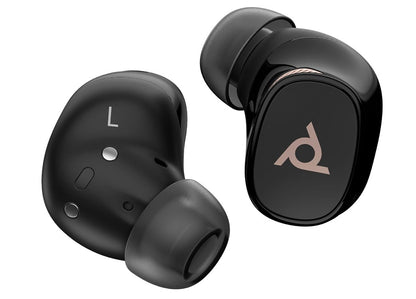 Plantronics/Poly Bluetooth Headset Voyager Free 20 Black, True wireless BluetoothÂ® earbuds, Adaptive Active Noise Canceling (ANC)