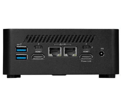 MSI Cubi NUC 1M-016BAU miniPC barebone, Black Intel Core 5-120U DDR5 2*M.2 2*HDMI *TBT 2 LAN/Wifi6E Card Reader Switch Cabl 3Y