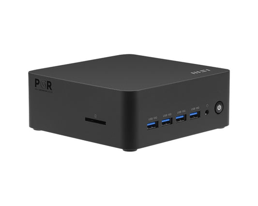 MSI Cubi Z AI 8M with Hawk Point R9, Ryzen 9 8945HS/Up to DDR5/dTPM/2*M.2/2*HDMI/2*USB C 4.0/4*Display/2*LAN/Wifi6E/Card Reader/Power Switch Cable/3Y