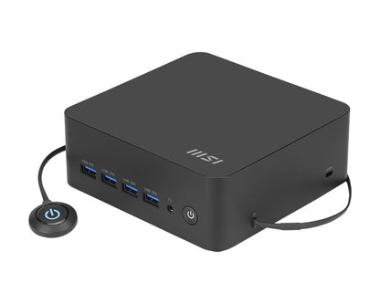 MSI Cubi Z AI 8M with Hawk Point R9, Ryzen 9 8945HS/Up to DDR5/dTPM/2*M.2/2*HDMI/2*USB C 4.0/4*Display/2*LAN/Wifi6E/Card Reader/Power Switch Cable/3Y