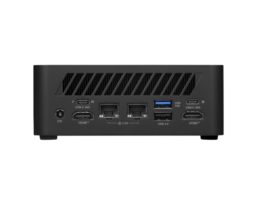 MSI Cubi Z AI 8M with Hawk Point R5, Ryzen 5 8645HS/Up to DDR5/dTPM/2*M.2/2*HDMI/2*USB C 4.0/4*Display/2*LAN/Wifi6E/Card Reader/Power Switch Cable/3Y
