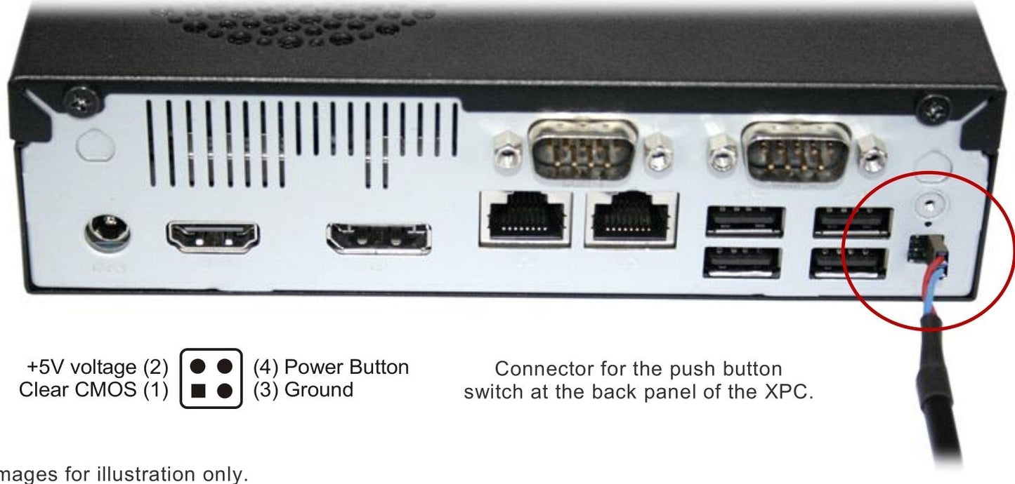 Shuttle Cable for external push button switch