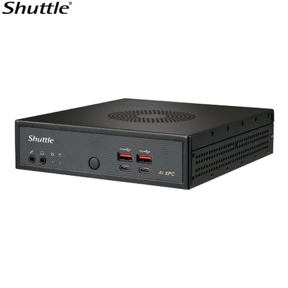 Shuttle AI XPC, Intel Â® Meteor Lake Core Ultra 5 125H processor, 2x DDR5, 3x M.2 2280, 2x HDMI, 2x DP, 8x USB, 4x 2.5G LAN, 1x M.2 2230