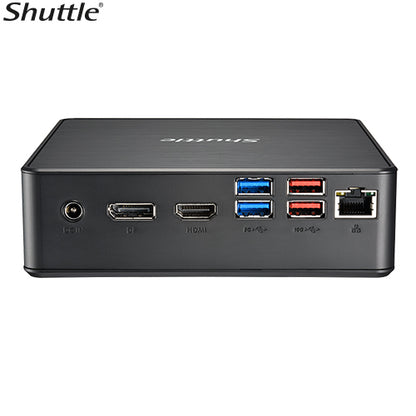 Shuttle NC40U Slim Mini PC, 1L Barebone - Celeron 7305, HDMI, DP, VGA, RJ45, LAN, 2xDDR4, 2.5' HDD/SSD, VESA mount