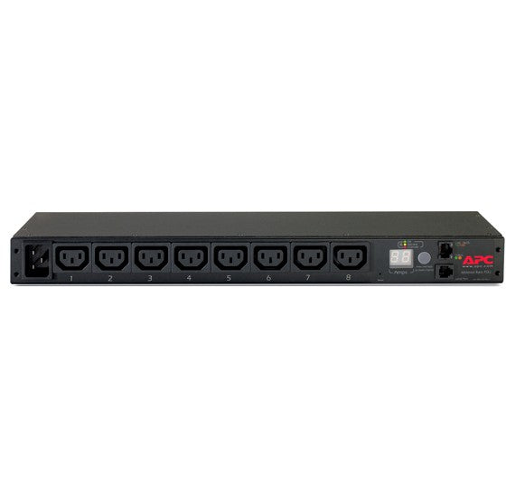 APC Rack PDU, Metered, 1U, 16A, 208/230V, (8) C13