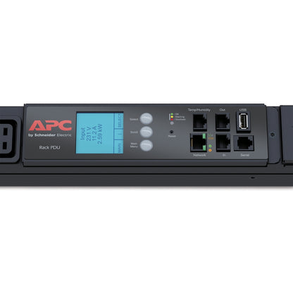 APC Netshelter Metered Rack PDU, 0U, 230V/24A Input, 12x IEC C19 & 30x IEC C13 O