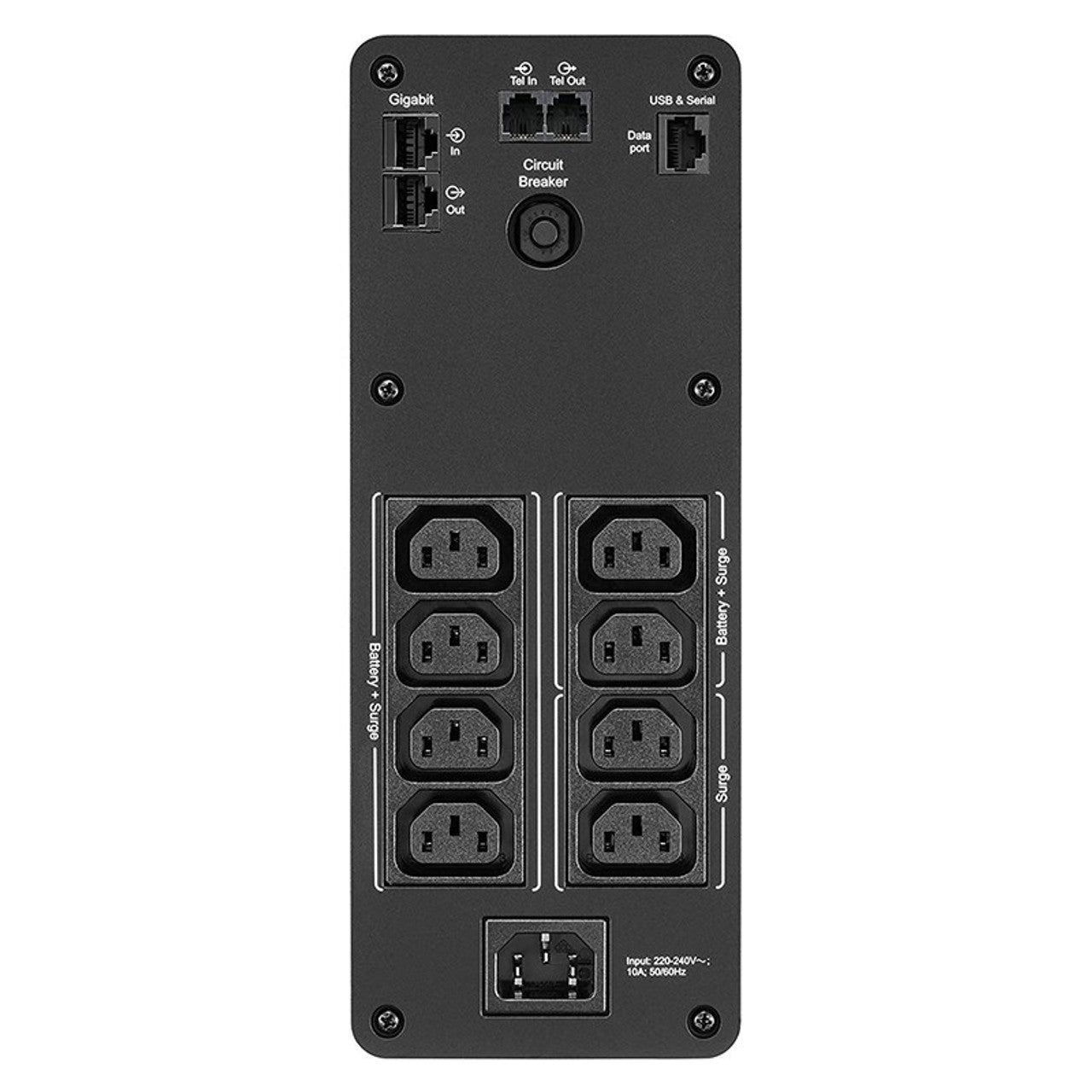 APC Back-UPS Pro 1200VA/720W Line Interactive UPS, Tower, 230V/10A Input, 8x IEC