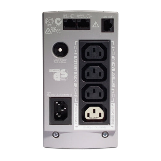 APC Back-UPS 350VA/210W Standby UPS, Tower, 230V/10A Input, 4x IEC C13 Outlets,