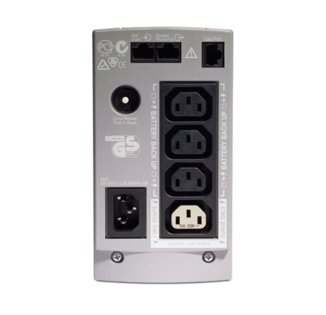 APC Back-UPS 500VA/300W Standby UPS, Tower, 230V/10A Input, 4x IEC C13 Outlets,