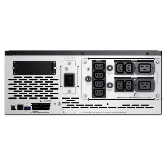 APC Smart-UPS X 3000VA/2700W Line Interactive UPS, 4U Rackmount, 230V/16A Input, 2x IEC C19 & 8x IEC C13 Outlets, Lead Acid Battery