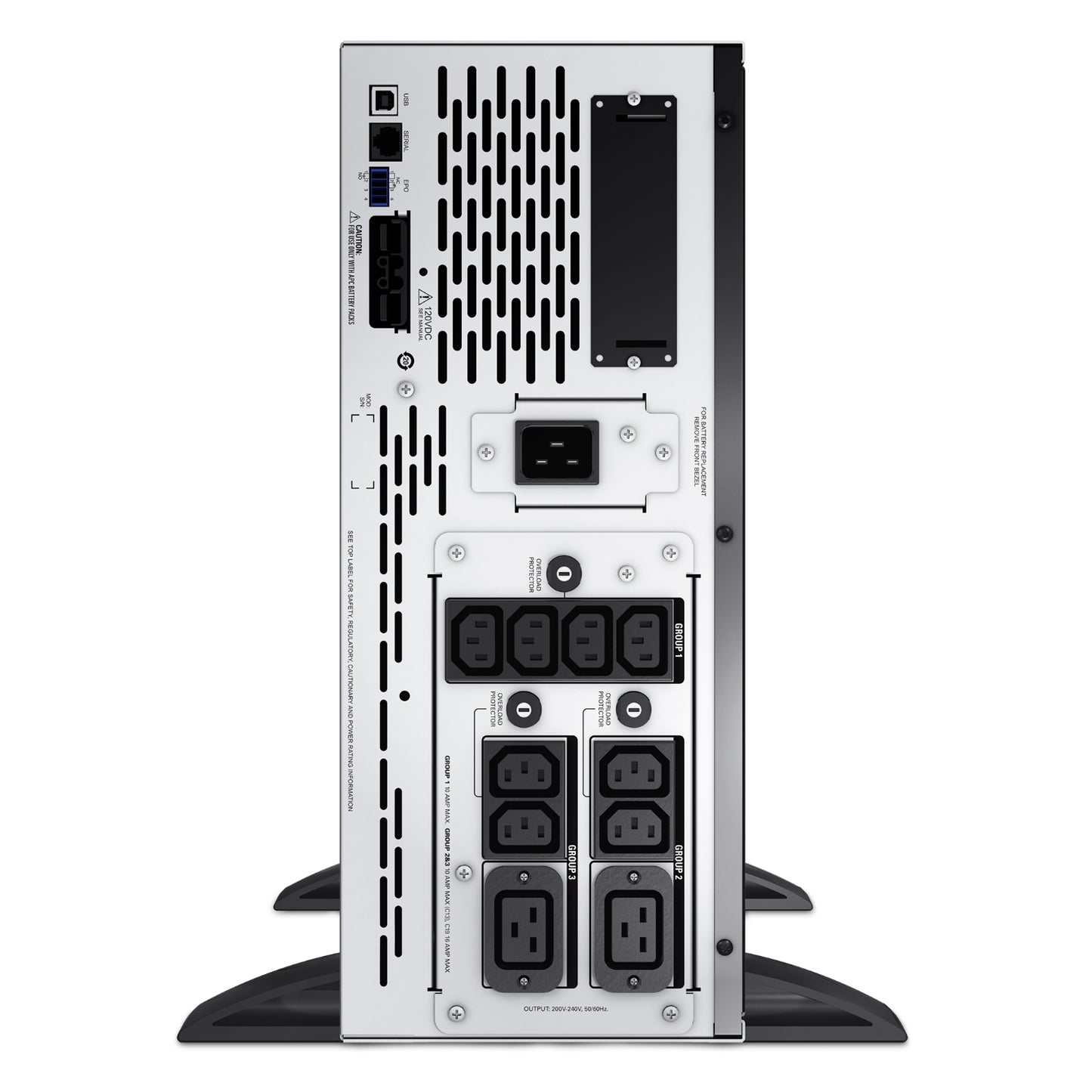 APC Smart-UPS X 3000VA/2700W Line Interactive UPS, 4U Rackmount, 230V/16A Input, 2x IEC C19 & 8x IEC C13 Outlets, Lead Acid Battery