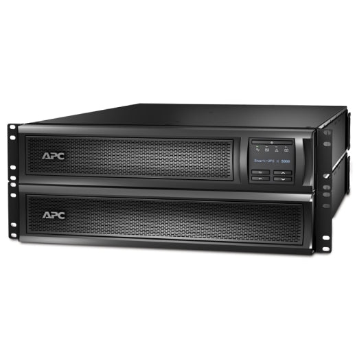 APC Smart-UPS X 3000VA/2700W Line Interactive UPS, 2U RM/Tower, 230V/16A Input, 1x IEC C19 & 8x IEC C13 Outlets, Lead Acid Battery, W/ Network Card