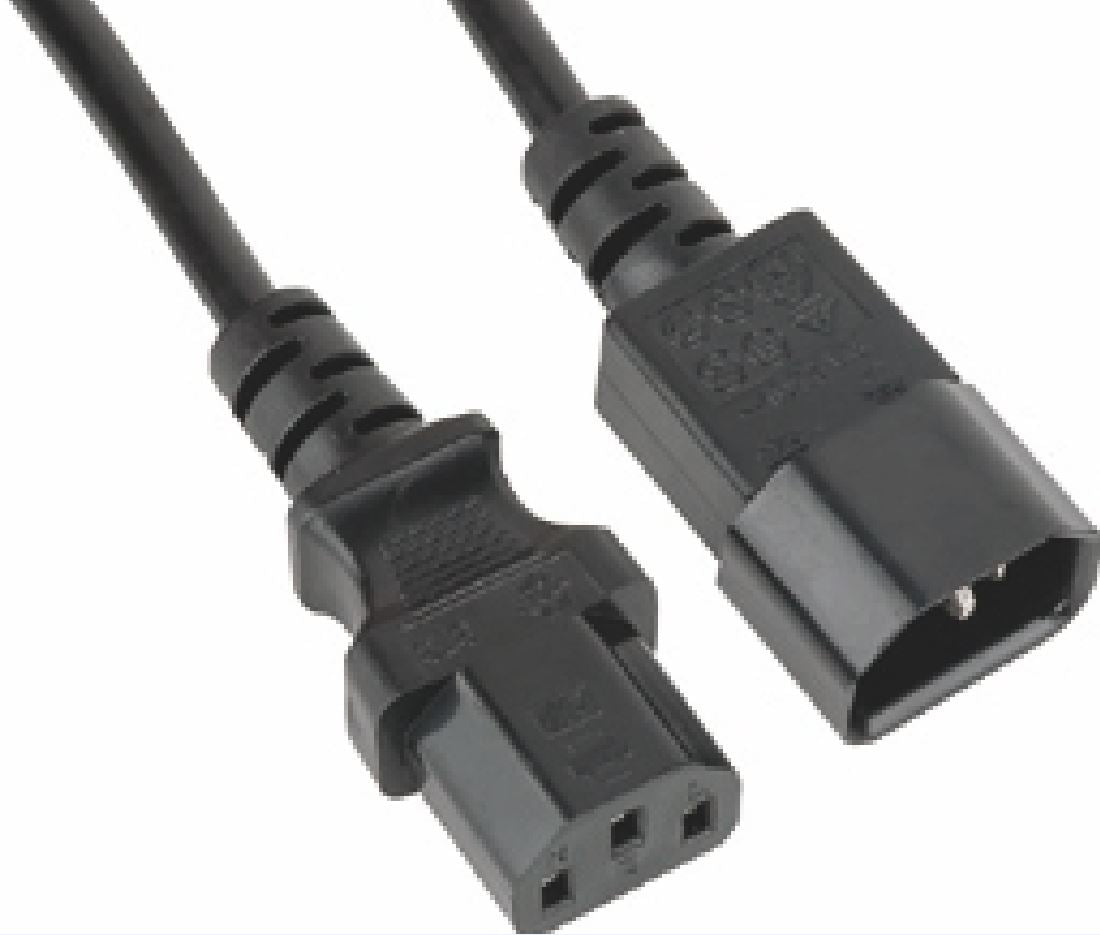 Astrotek Power Extension Cable 2m — Male to Female, Monitor to PC or PC/UPS to Device