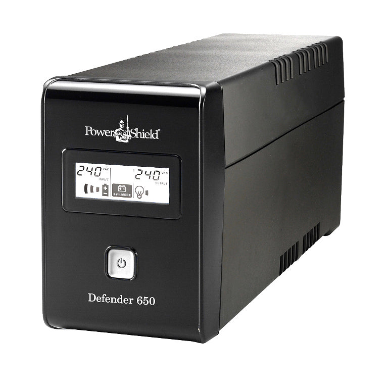 PowerShield Defender 650VA UPS — Line Interactive, Surge & Battery Backup