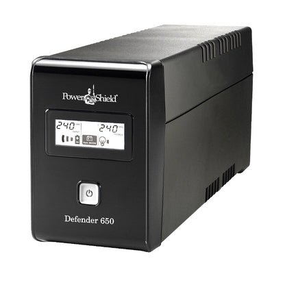 PowerShield Defender 650VA UPS — Line Interactive, Surge & Battery Backup
