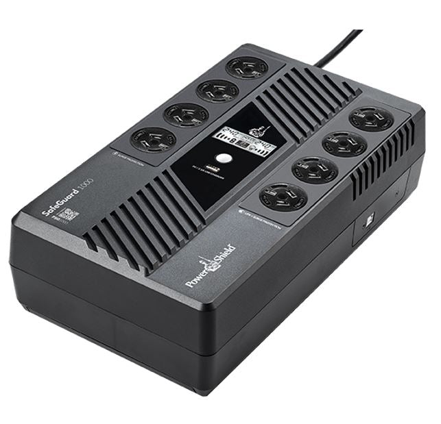 PowerShield SafeGuard 1000VA/600W Line Interactive, Powerboard Style UPS with AV