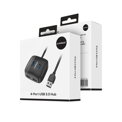 mbeat®  4-Port USB 3.0 Hub - High Speed Data Transfer