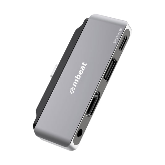 (LS) mbeatÂ®  Elite Mini 4-In-1 USB-C Mobile Hub for iPad Pro, USB-C Tablet & Laptop/Notebook (LS MB-UCD32-U7)