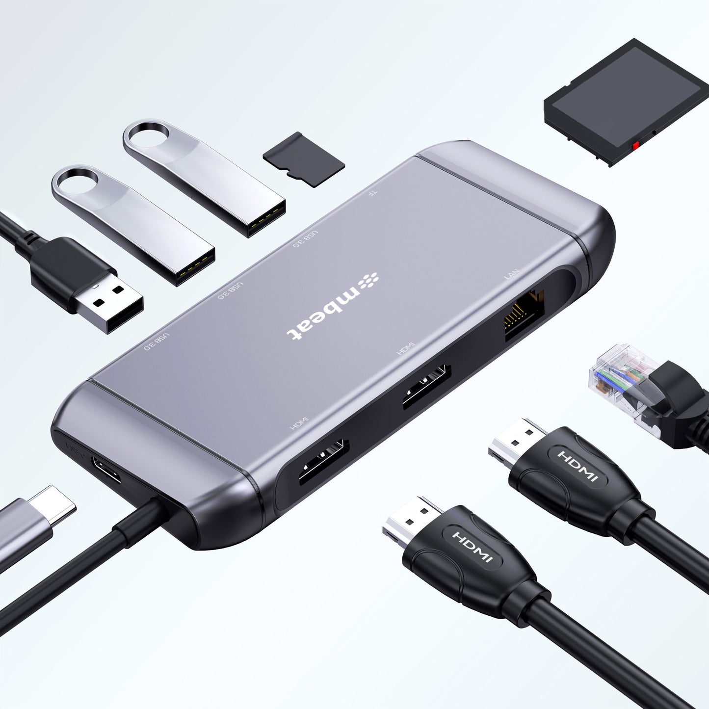 mbeat®  Elite X11 Dual Display Docking Station - 2x 4K HDMI, 1xUSB-C Power Deli