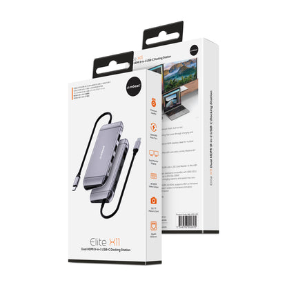mbeat®  Elite X11 Dual Display Docking Station - 2x 4K HDMI, 1xUSB-C Power Deli