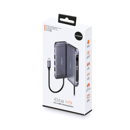 mbeat®  Elite X9 9-in-1 Multifunction USB-C Docking Station 1x HDMI, 1x VGA 1x