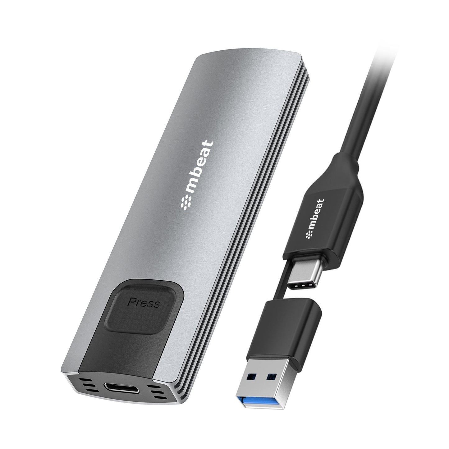 mbeat 10Gbps M.2 NVMe SATA SSD Enclosure  Easily install  Versatile Storage Opti
