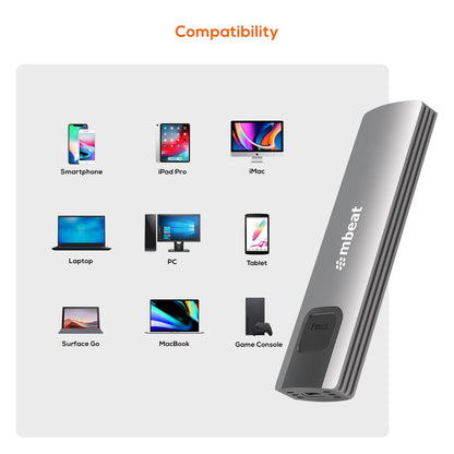 mbeat 10Gbps M.2 NVMe SATA SSD Enclosure  Easily install  Versatile Storage Opti