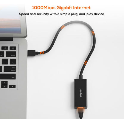 mbeat® USB 3.0 Gigabit Etherent Adapter - Black RJ45, up to 1000Mbps speed. Compact and lightweight Material: ABS Plastic Weight: 24.5g
