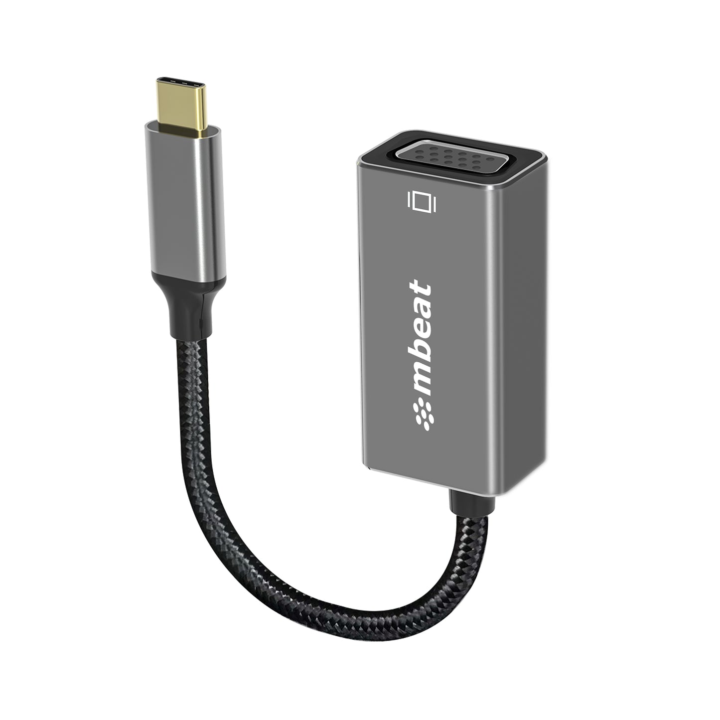mbeat Elite USB-C to VGA Adapter - Coverts USB-C to VGA Female Port,  Supports u