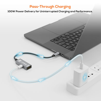 mbeat Tough Link USB-C to HDMI Adapter with 100W PD - Space Grey  5V-20V/5A, 100